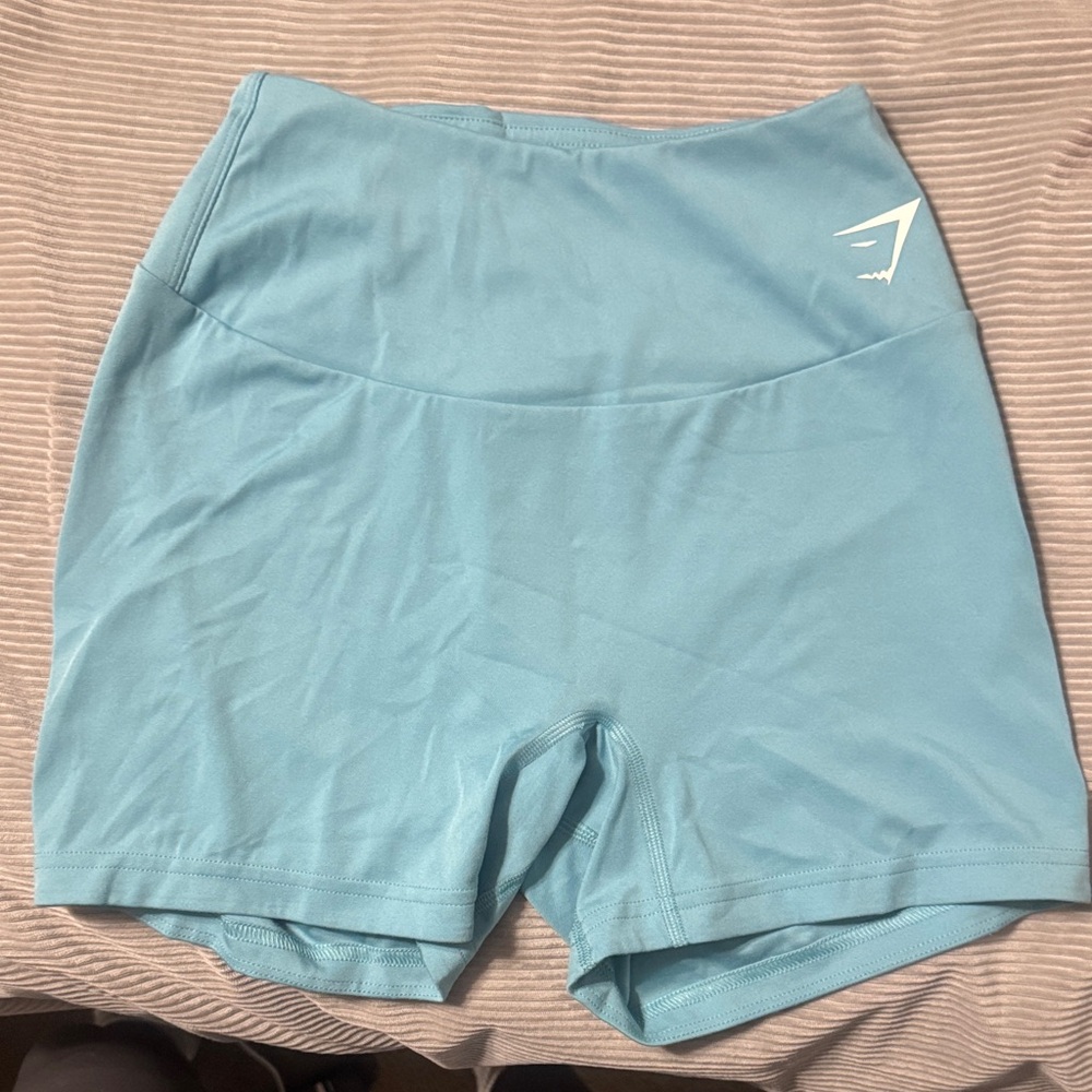 Women's Blue Athletic Gym Shark Shorts
